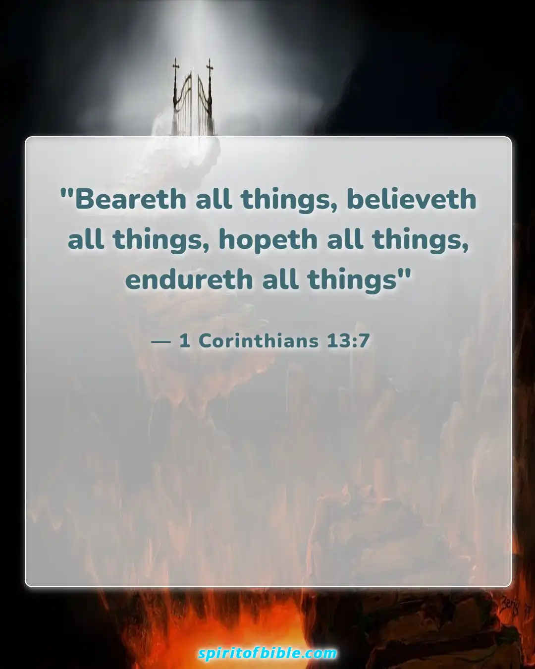 Bible Verses For Couples In Hard Times (1 Corinthians 13:7)