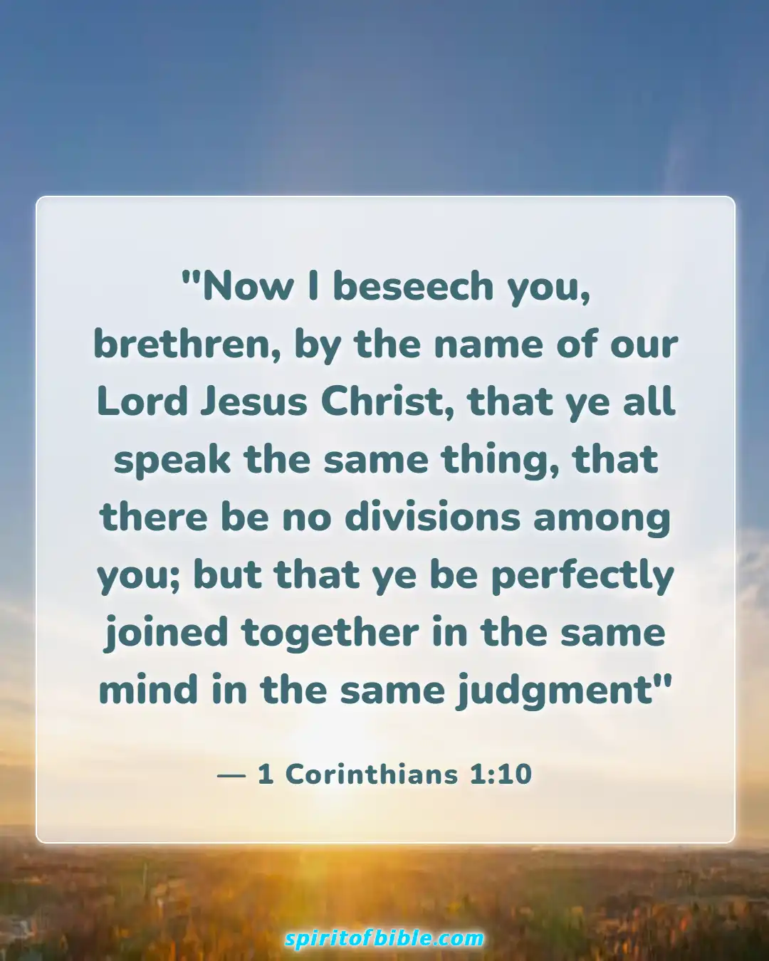 Bible Verses About Husband And Wife (1 Corinthians 1:10)