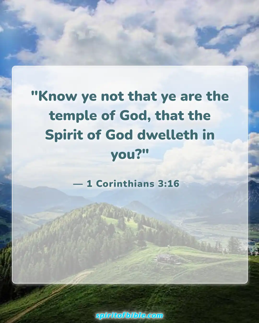 Bible verses About Temple Of The Holy Spirit (1 Corinthians 3:16)