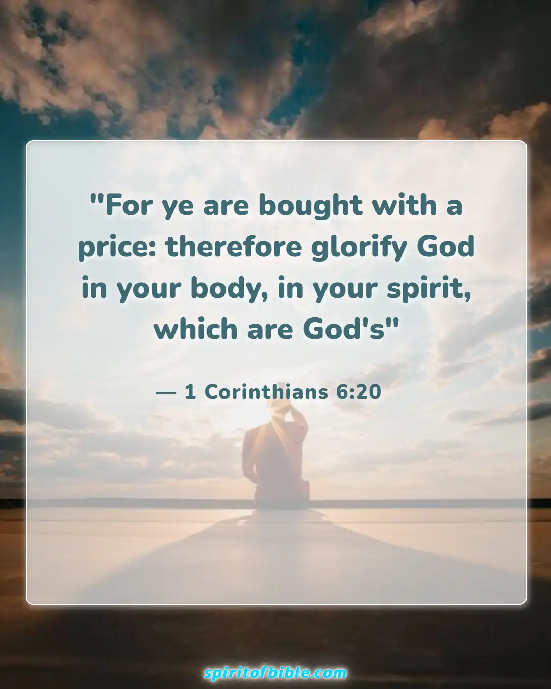 Bible verses About Temple Of The Holy Spirit (1 Corinthians 6:20)