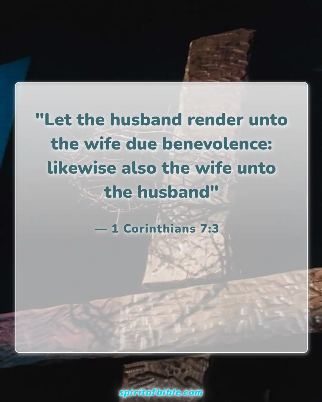 Bible Verses About Husband And Wife (1 Corinthians 7:3)