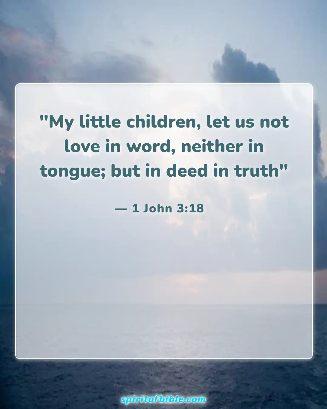 Bible Verses About Real Christian (1 John 3:18)