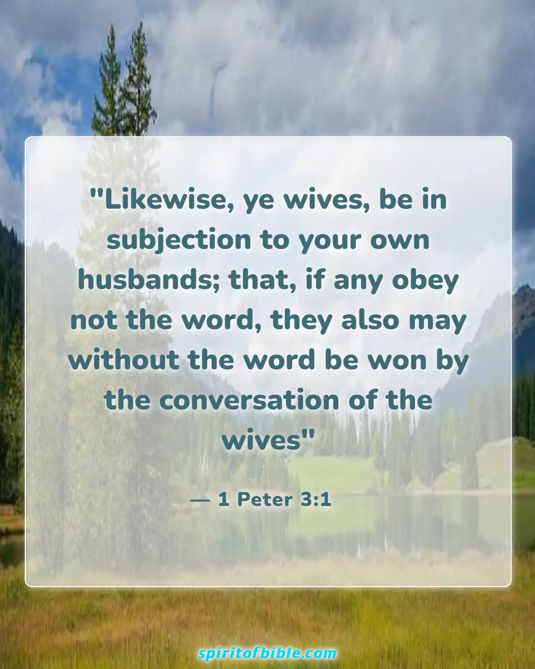 Bible Verses About Husband And Wife (1 Peter 3:1)