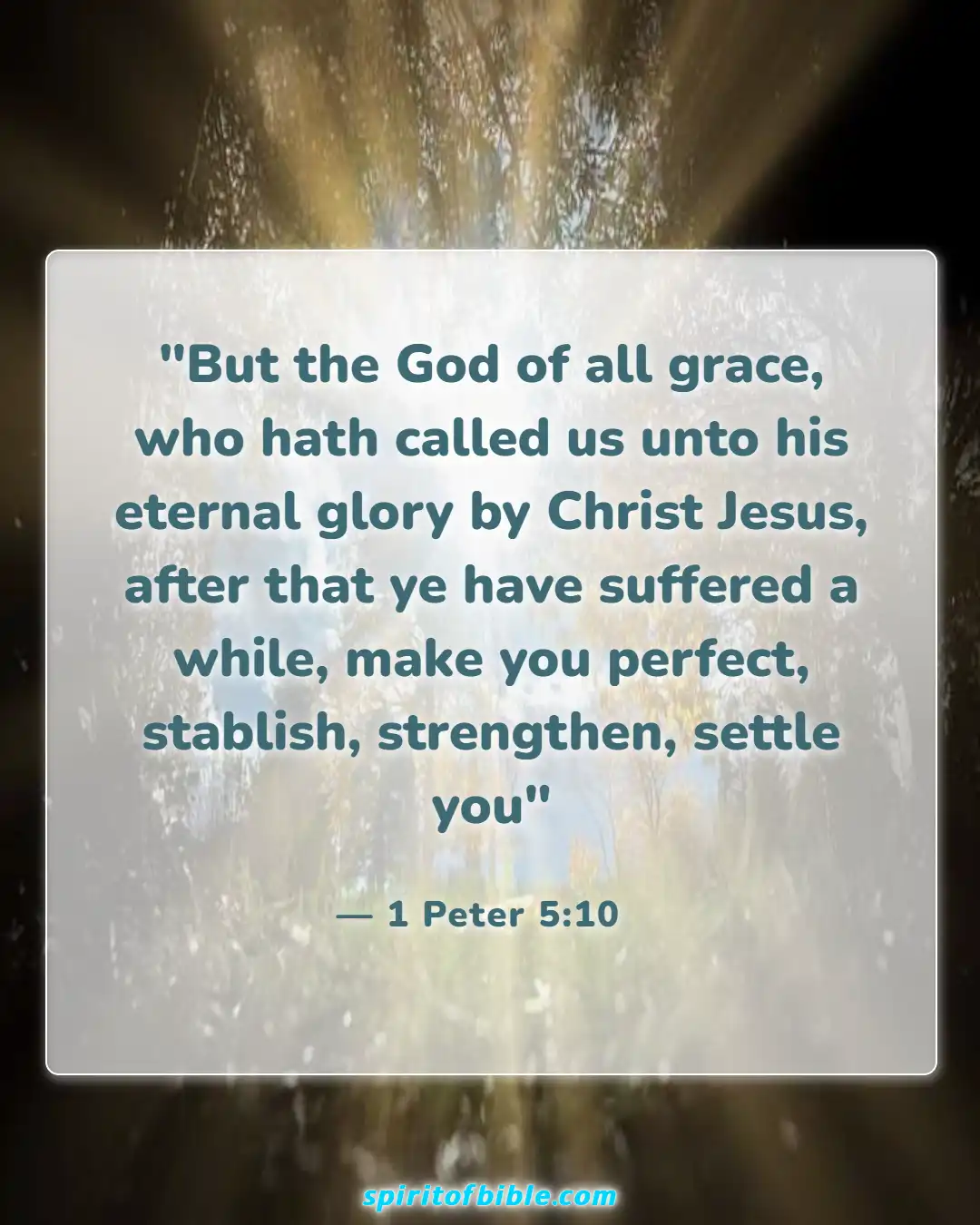 Bible Verses About Patience In Hard Times (1 Peter 5:10)