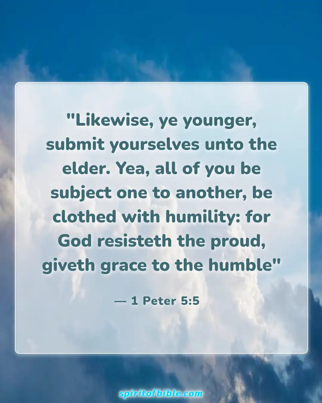 Bible Verses About Accepting Help From Others (1 Peter 5:5)