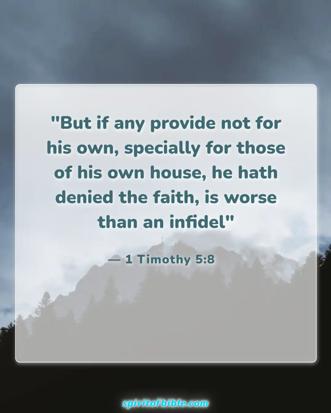 Bible Verses About Husband And Wife (1 Timothy 5:8)