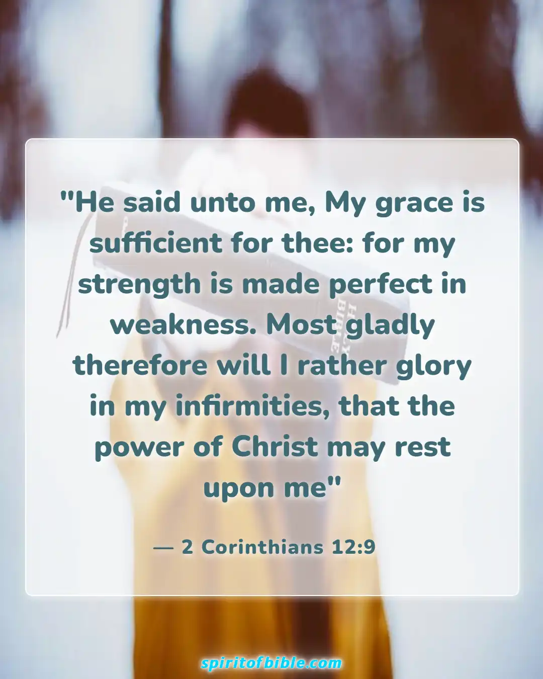 Bible Verses About Accepting Help From Others (2 Corinthians 12:9)