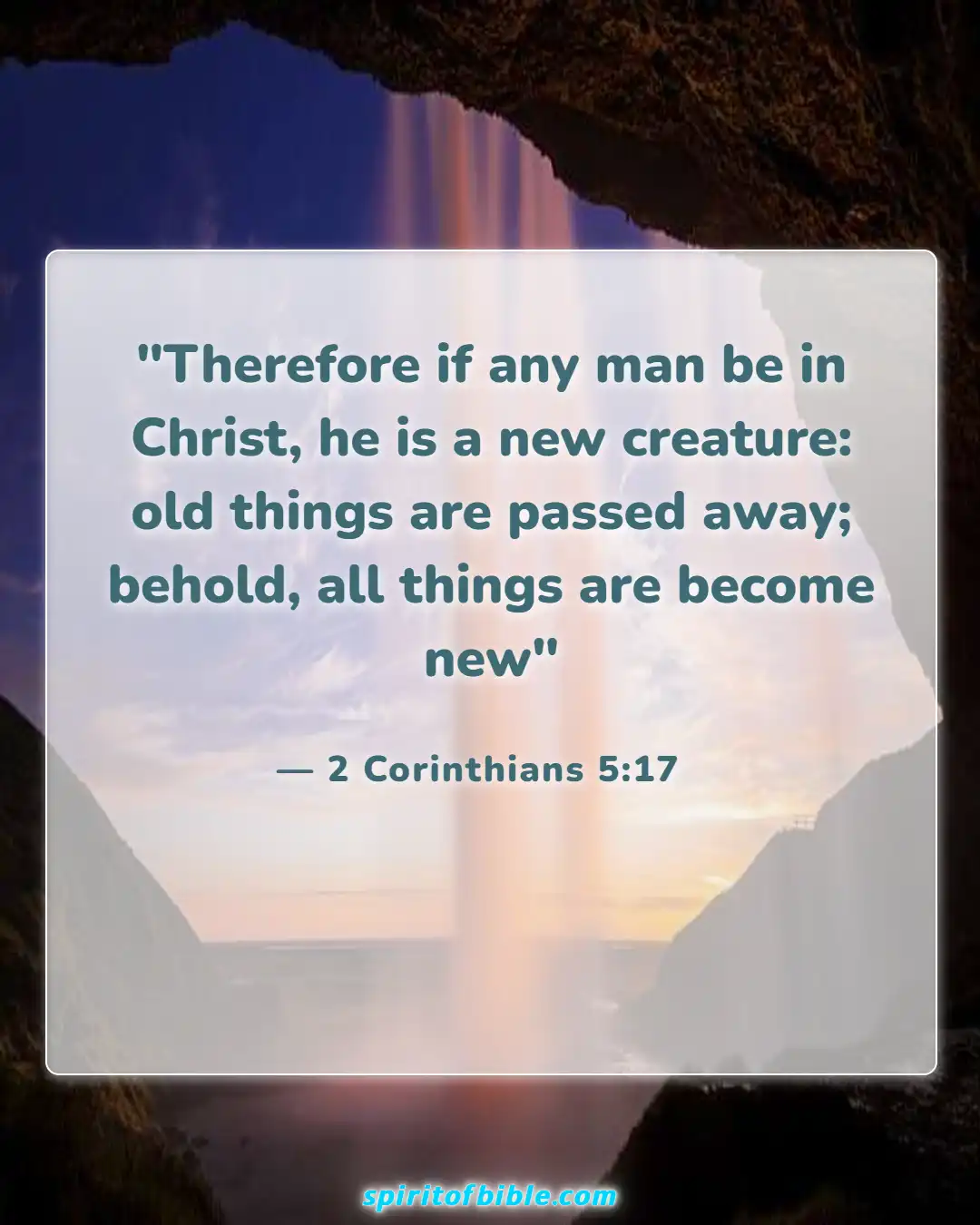 Bible Verses About Life Changing (2 Corinthians 5:17)