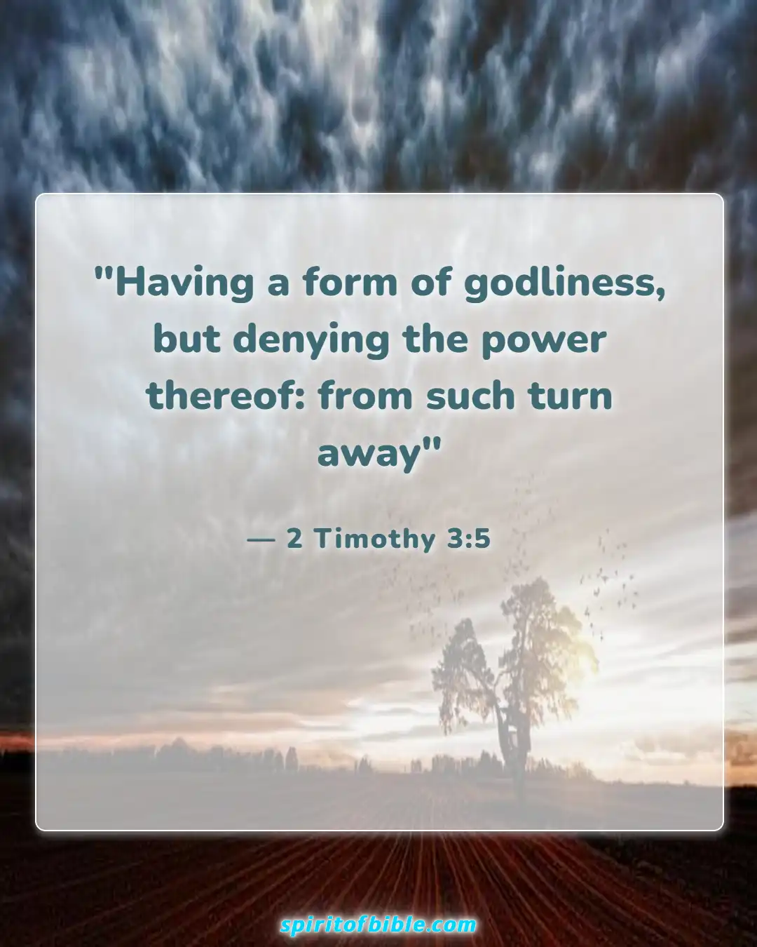 Bible Verses About Real Christian (2 Timothy 3:5)