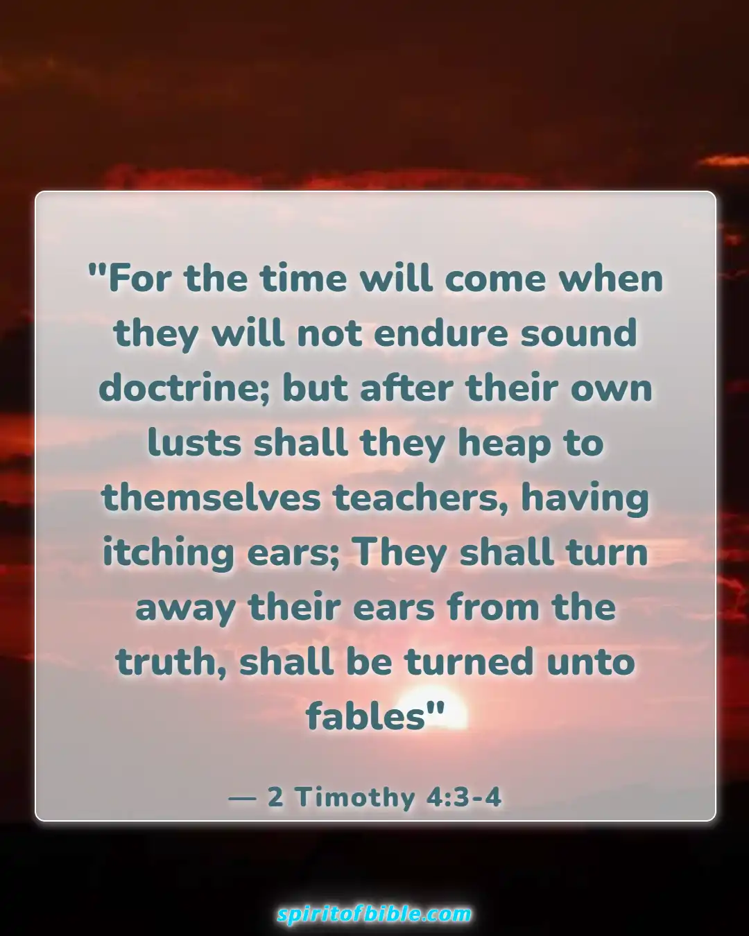 Bible Verses About Deception In The Last Days (2 Timothy 4:3-4)