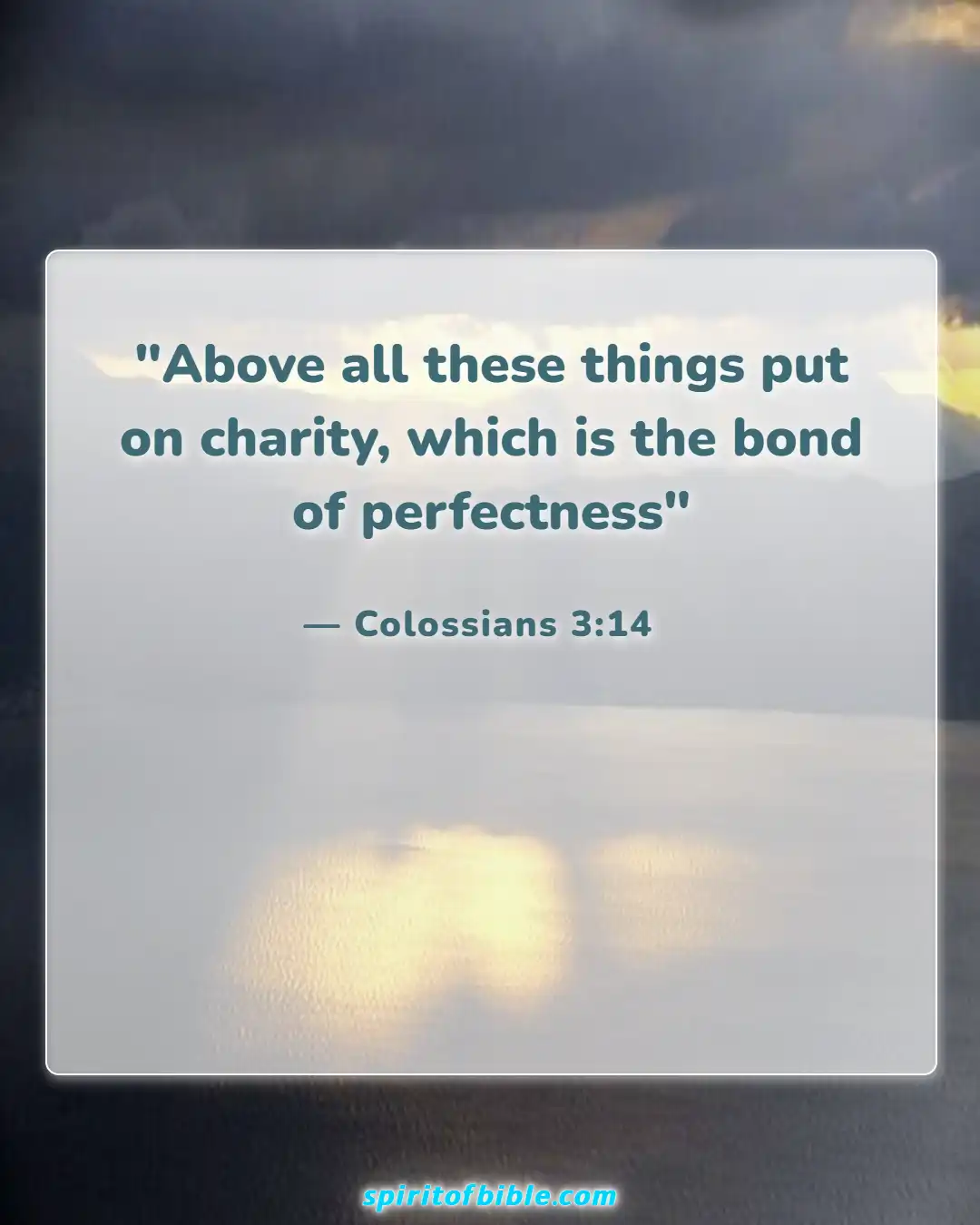 Bible Verses For Couples In Hard Times (Colossians 3:14)