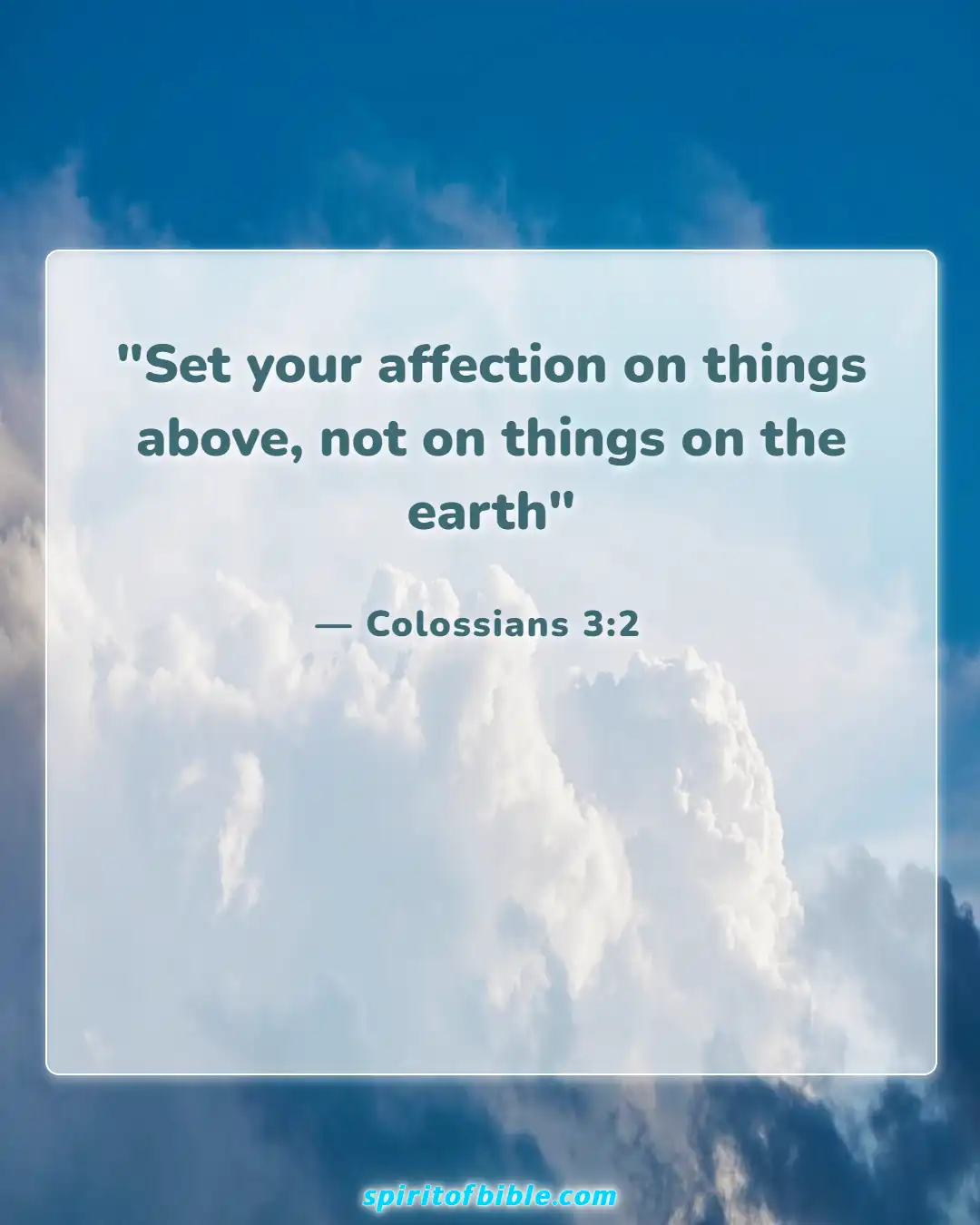 Bible Verses About Hope For The Future (Colossians 3:2)