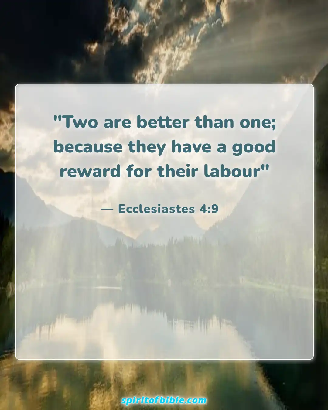 Bible Verses About Accepting Help From Others (Ecclesiastes 4:9)