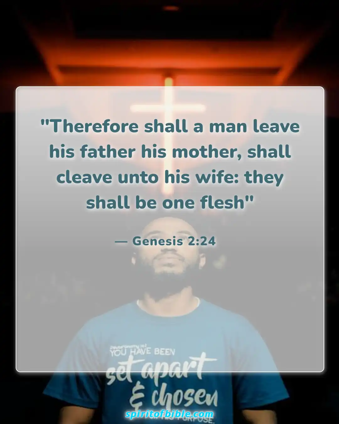 Bible Verses For Couples In Hard Times (Genesis 2:24)