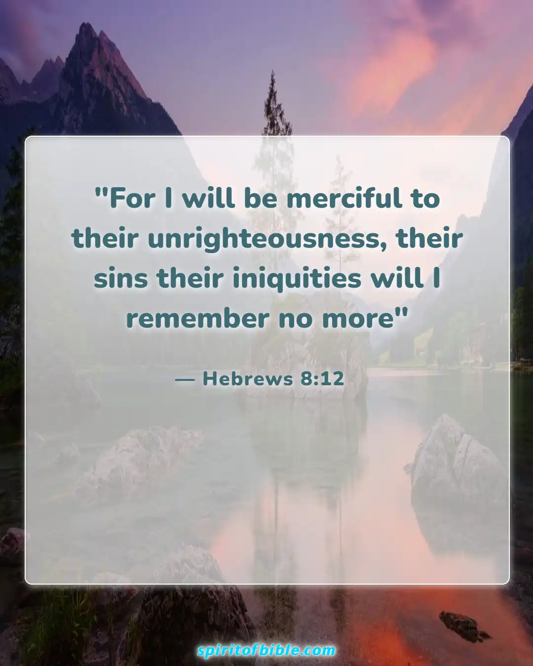 Bible Verses About Life Changing (Hebrews 8:12)