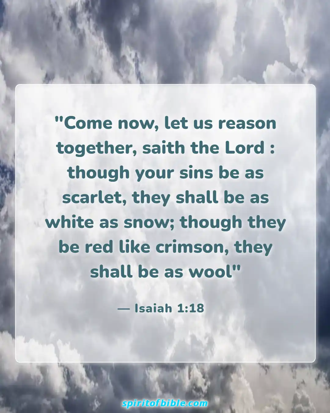 Bible Verses About Life Changing (Isaiah 1:18)