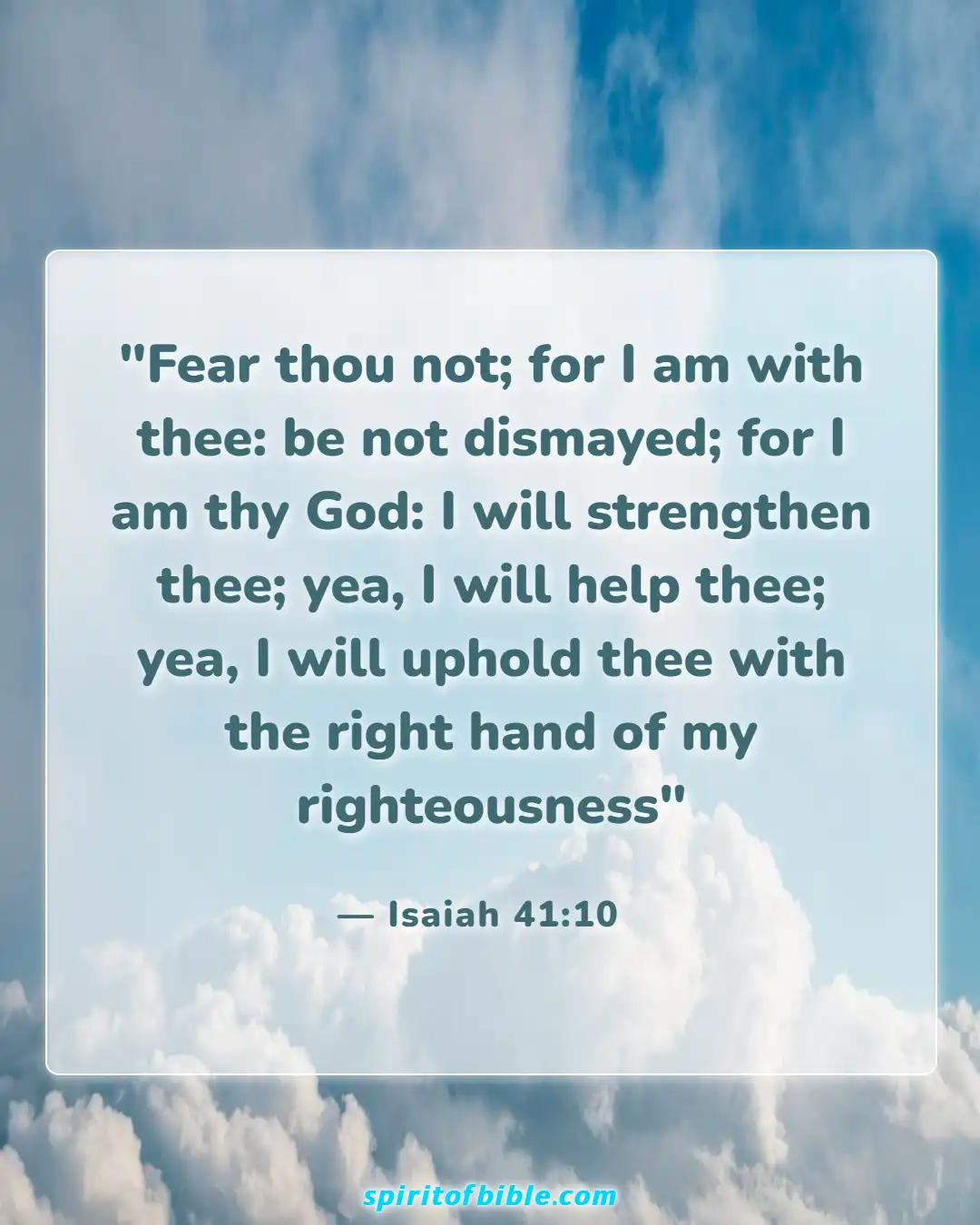 Bible Verses About Hope For The Future (Isaiah 41:10)