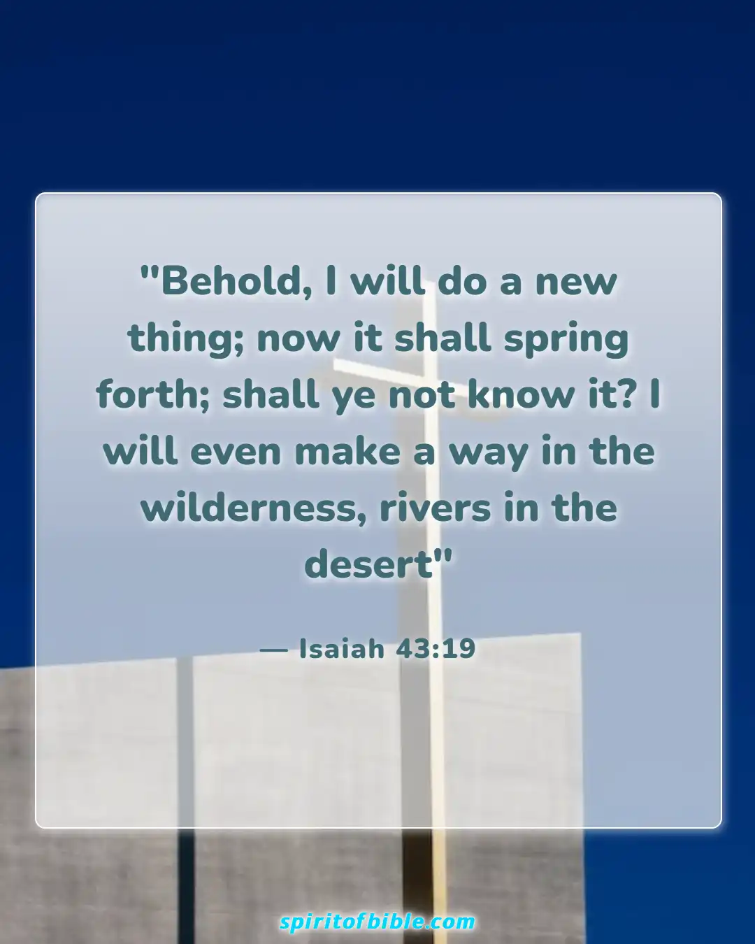 Bible Verses About Life Changing (Isaiah 43:19)