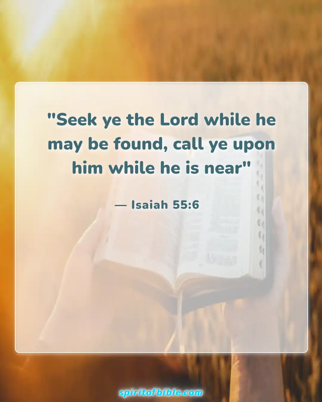 Bible Verses About Spending Time With God (Isaiah 55:6)