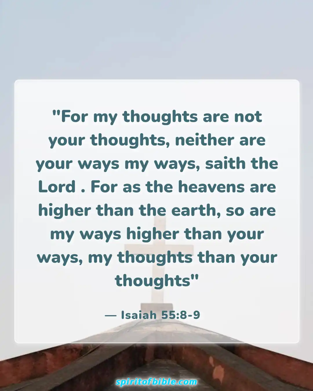 Bible Verses About Hope For The Future (Isaiah 55:8-9)