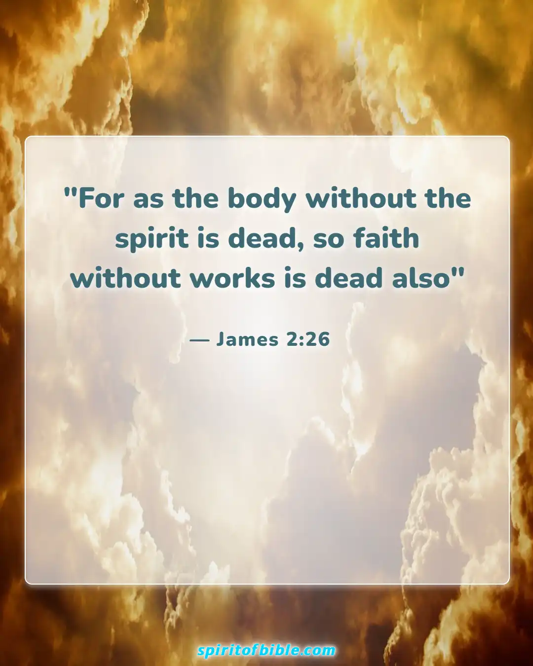 Bible Verses About Real Christian (James 2:26)