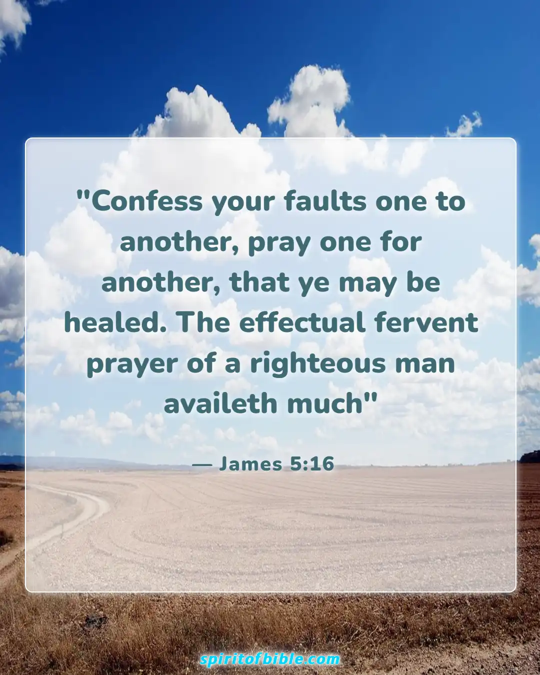 Bible Verses For Couples In Hard Times (James 5:16)