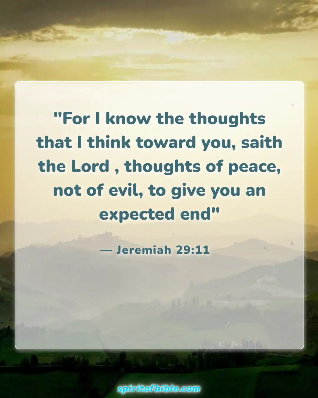 Bible Verses About Hope For The Future (Jeremiah 29:11)
