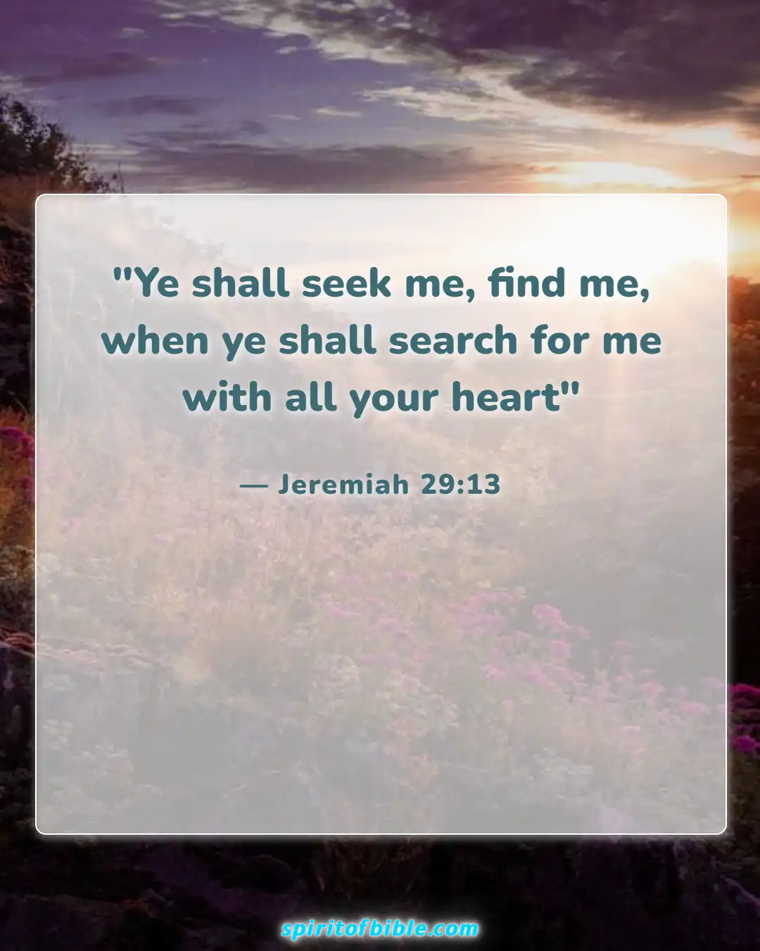 Bible Verses About Spending Time With God (Jeremiah 29:13)
