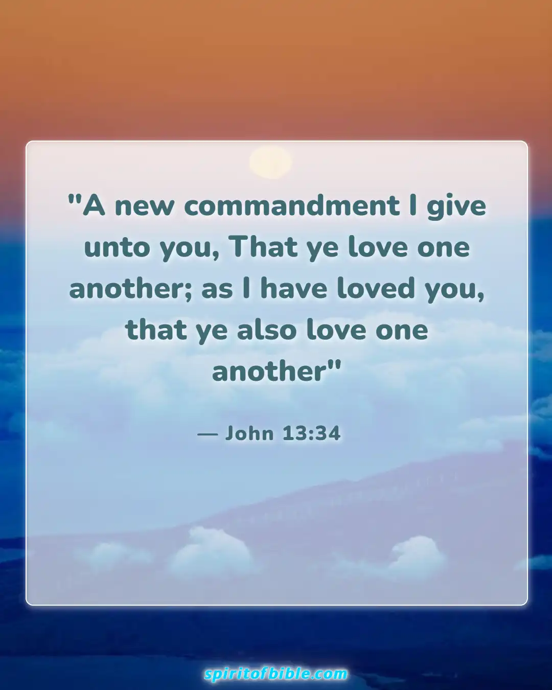 Bible Verses About Real Christian (John 13:34)