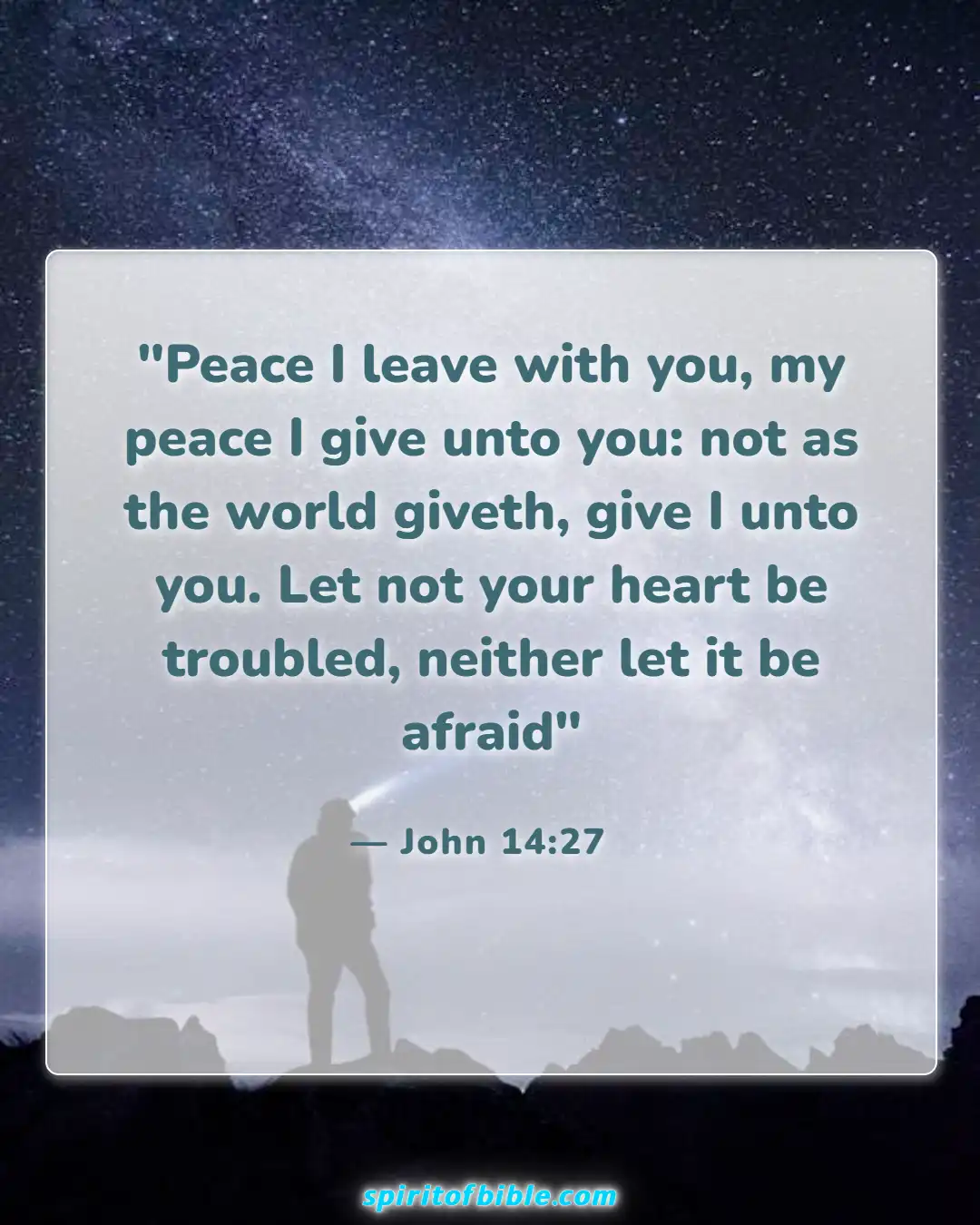 Bible Verses About Positive Thinking (John 14:27)