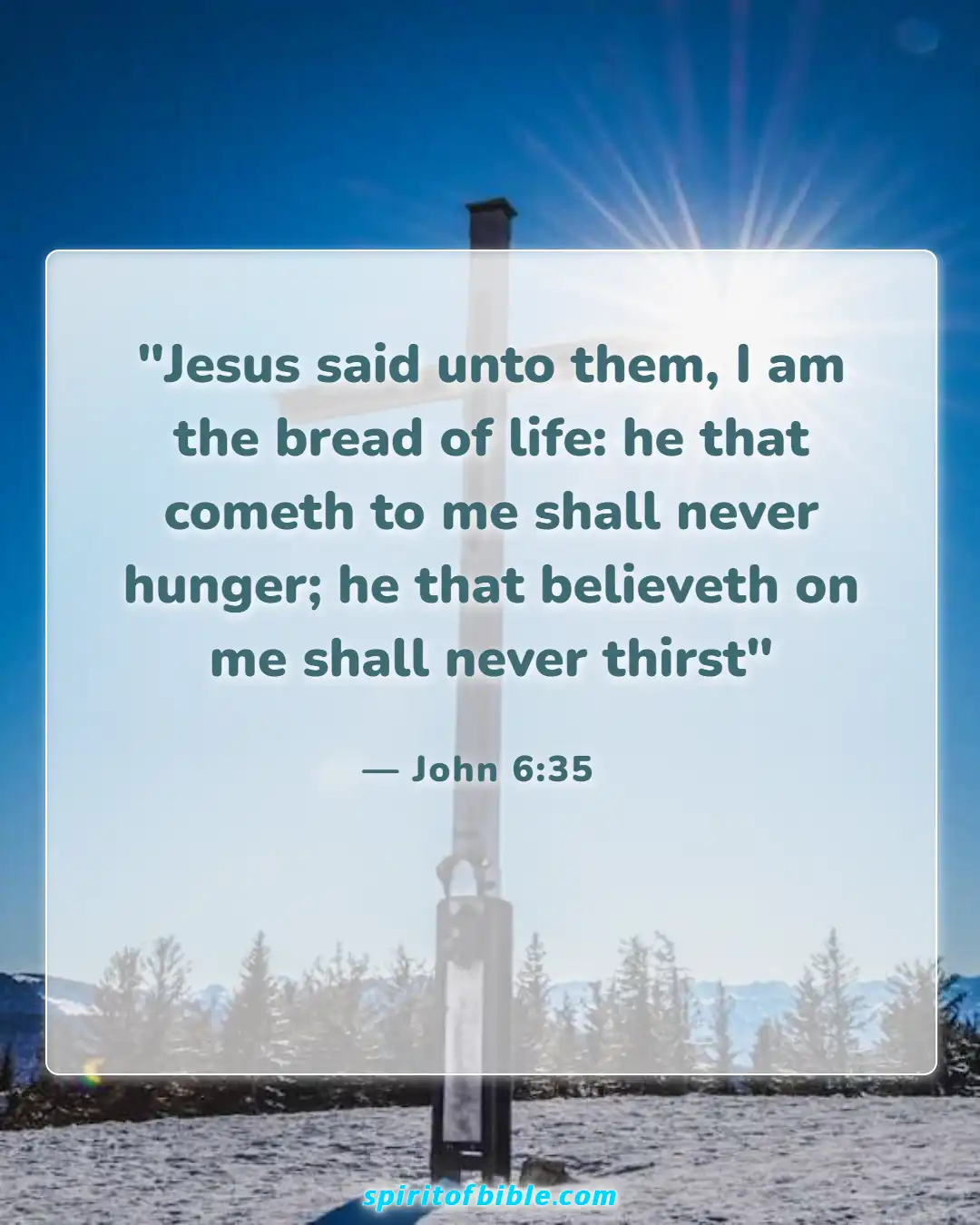 Bible Verses About Jesus Is Almighty God (John 6:35)