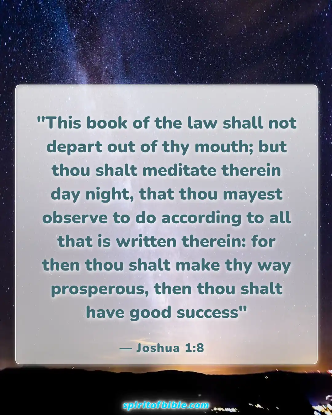 Bible Verses About Life Changing (Joshua 1:8)