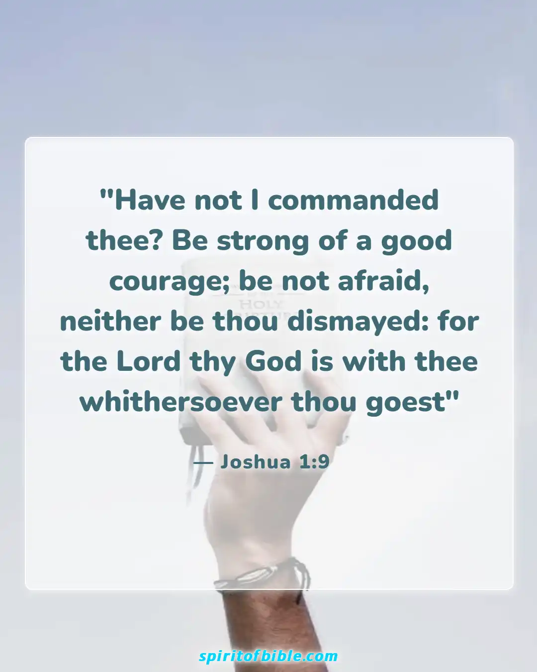 Bible Verses About Good Morning (Joshua 1:9)