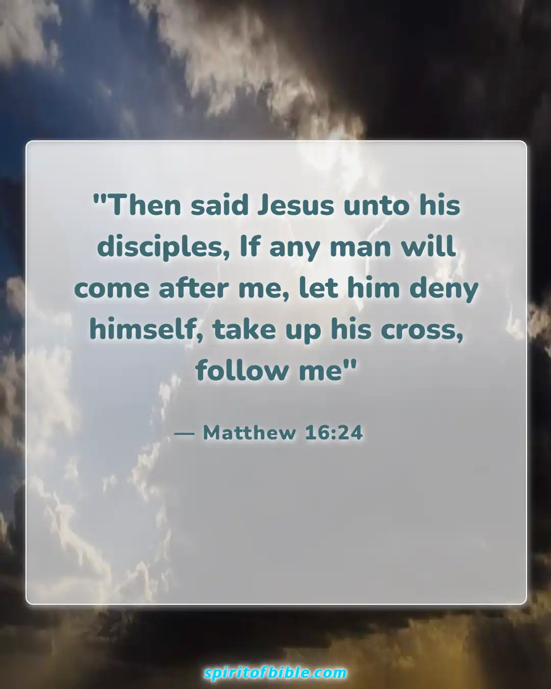 Bible Verses About Real Christian (Matthew 16:24)