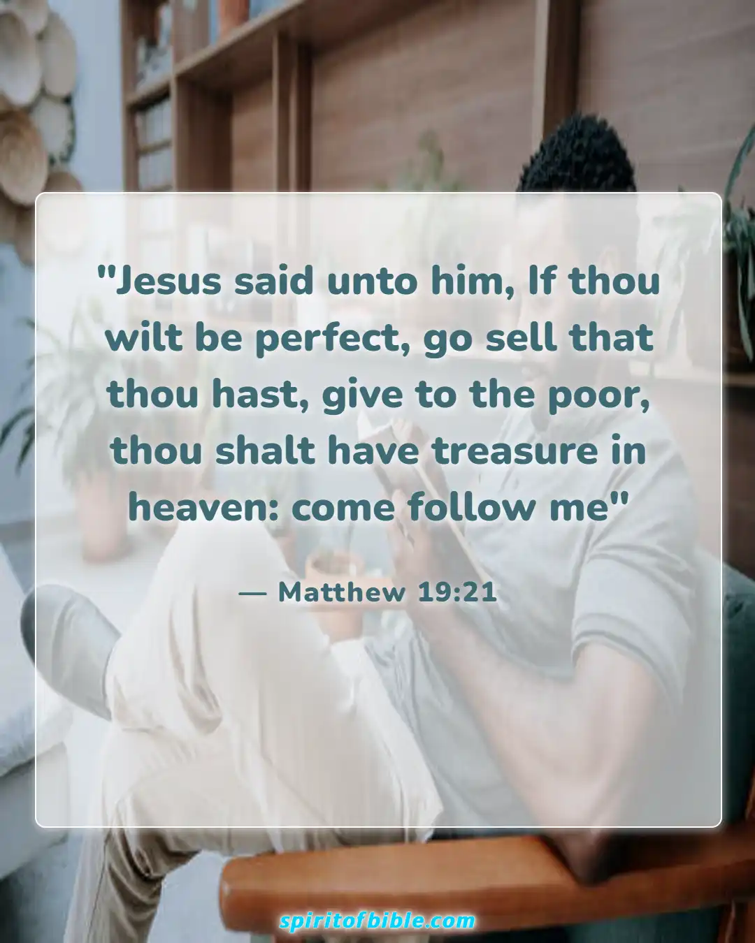 Bible Verses About Helping The Poor (Matthew 19:21)