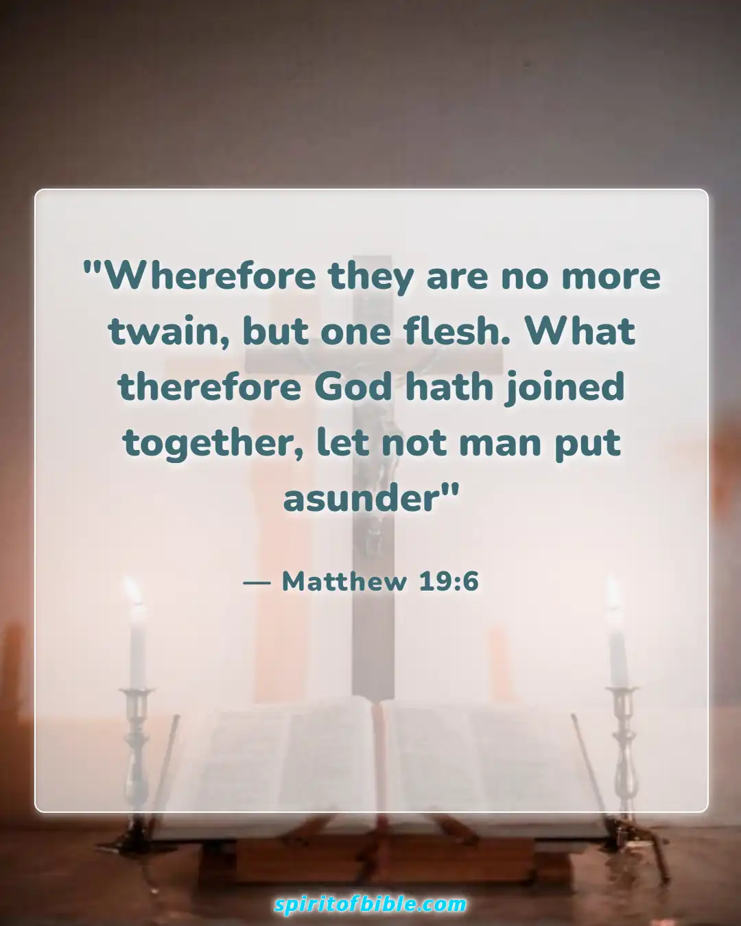 Bible Verses About Husband And Wife (Matthew 19:6)