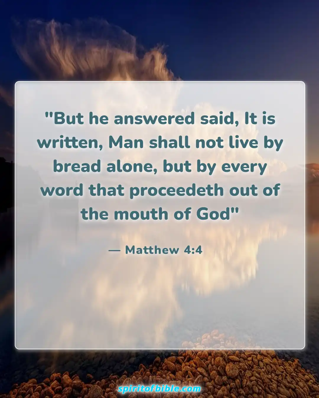 Bible Verses About Spending Time With God (Matthew 4:4)