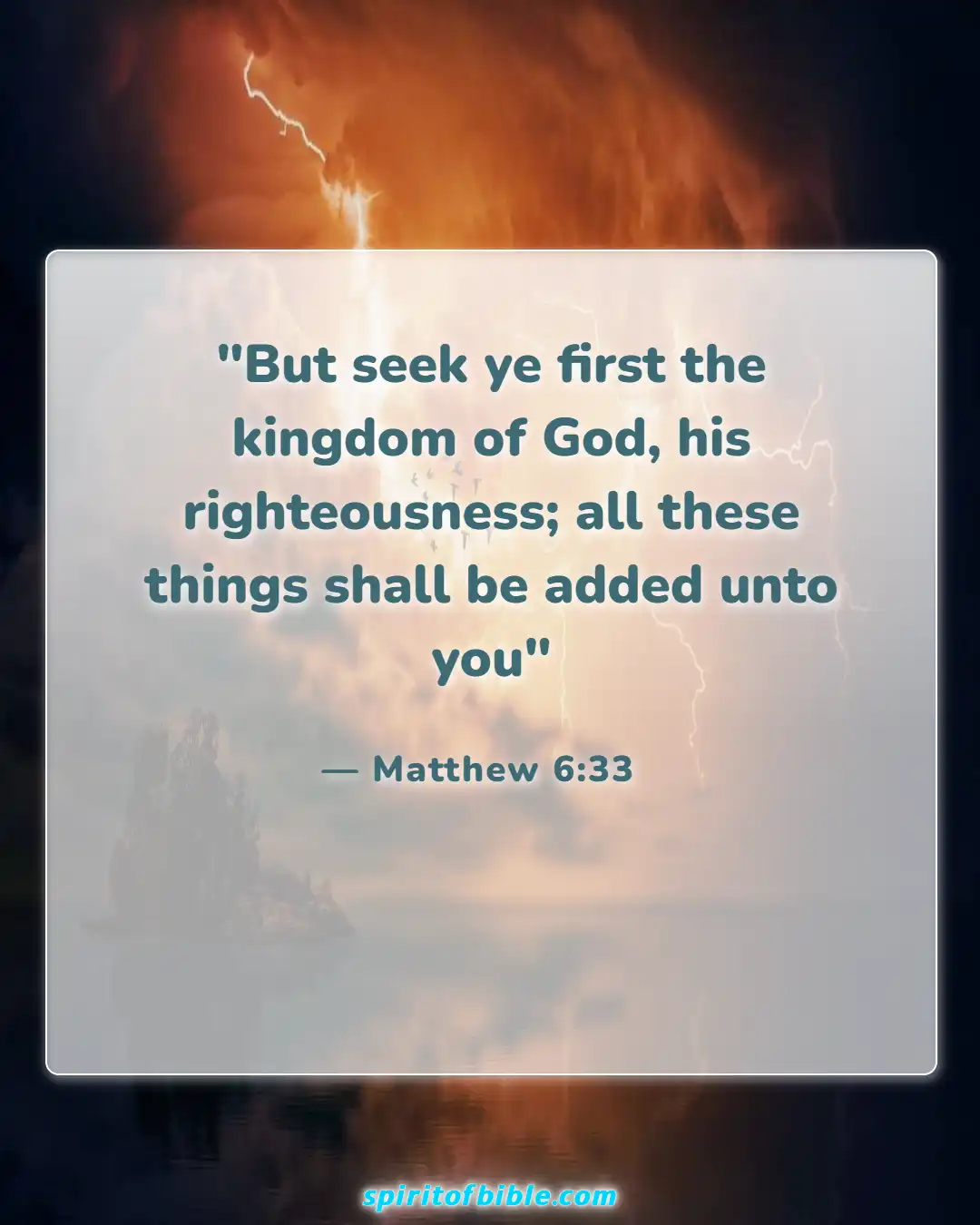 Bible Verses About Good Morning (Matthew 6:33)