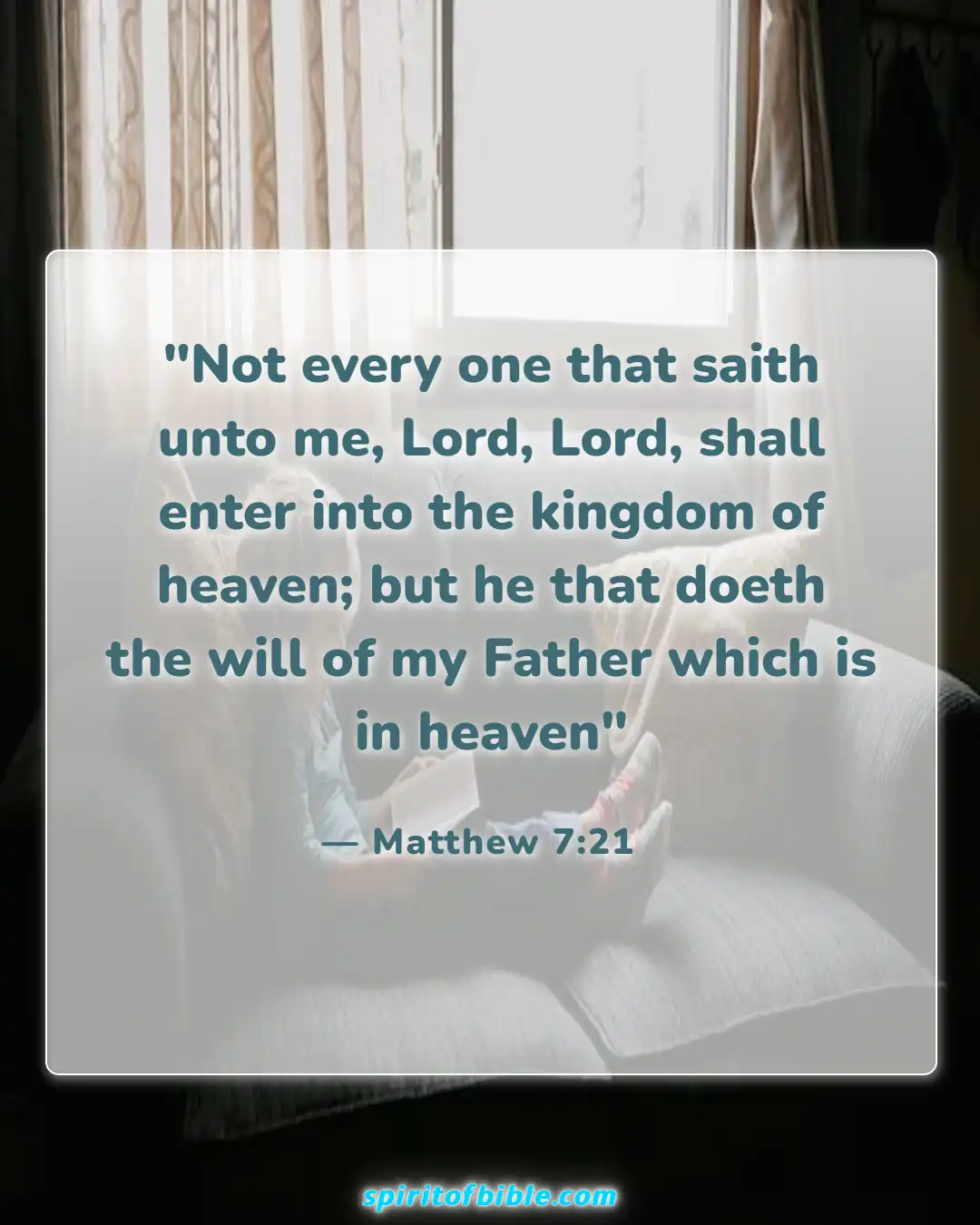 Bible Verses About Real Christian (Matthew 7:21)