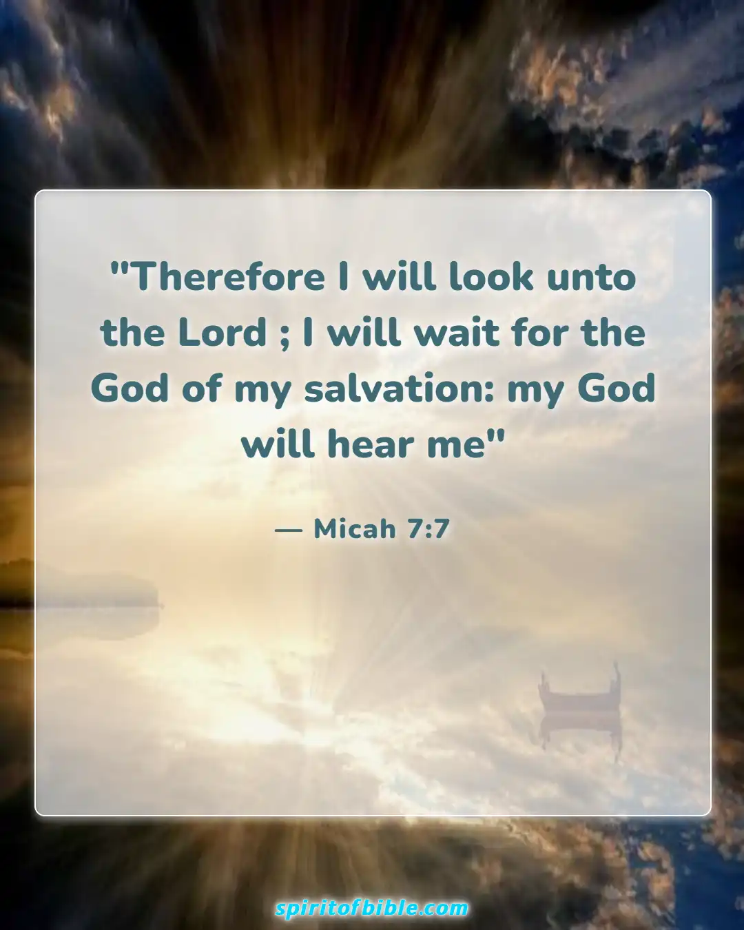 Bible Verses About Patience In Hard Times (Micah 7:7)