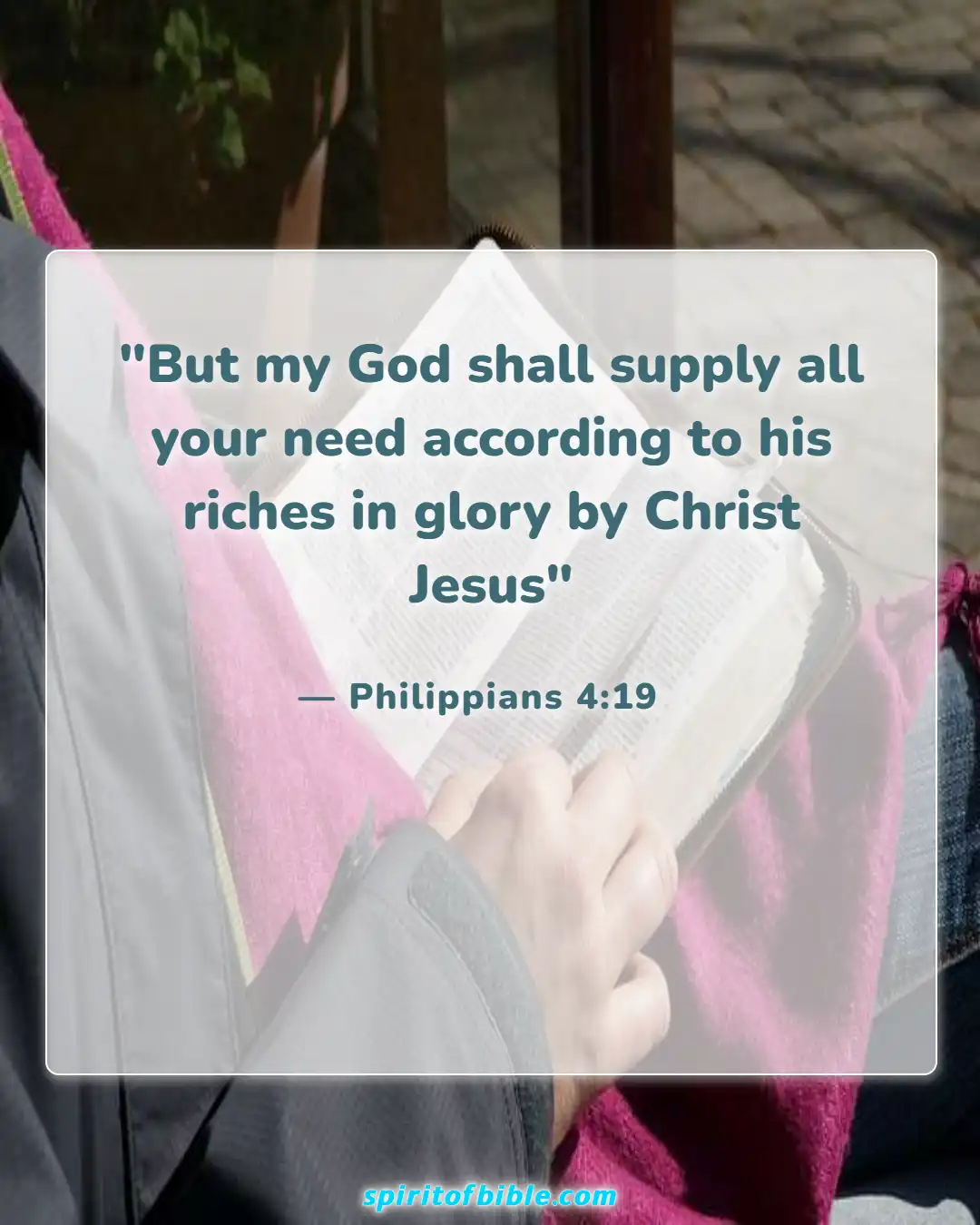 Bible Verses For Couples In Hard Times (Philippians 4:19)