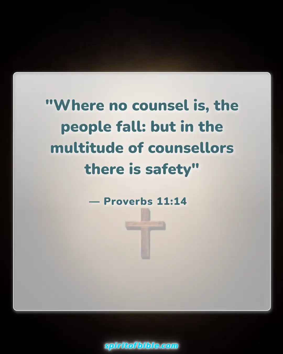 Bible Verses About Accepting Help From Others (Proverbs 11:14)