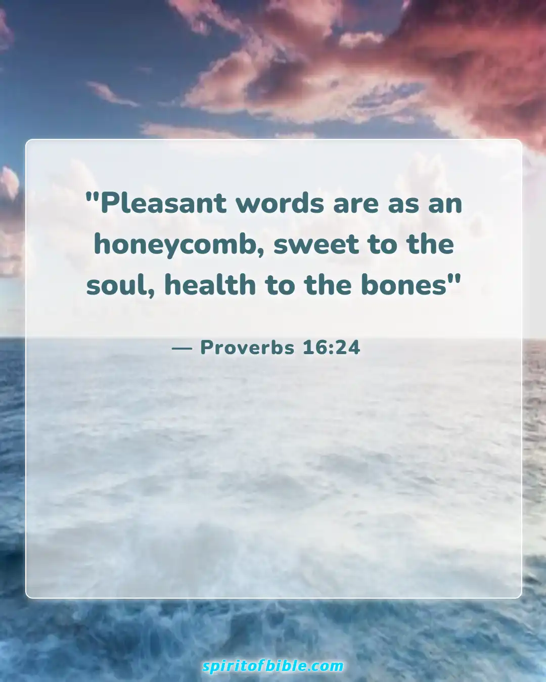 Bible Verses for Encouraging Your Spouse (Proverbs 16:24)