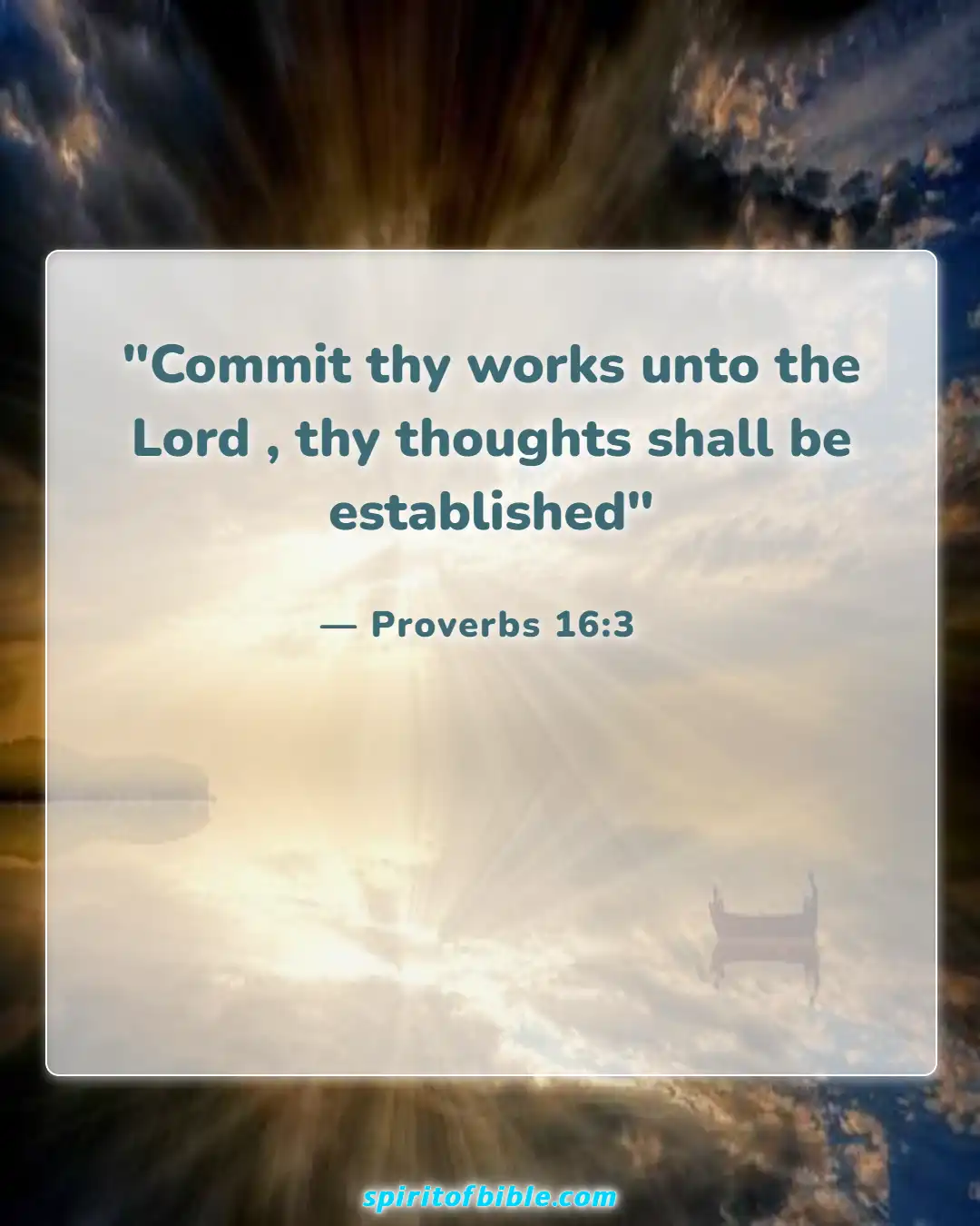 Bible Verses About Life Changing (Proverbs 16:3)