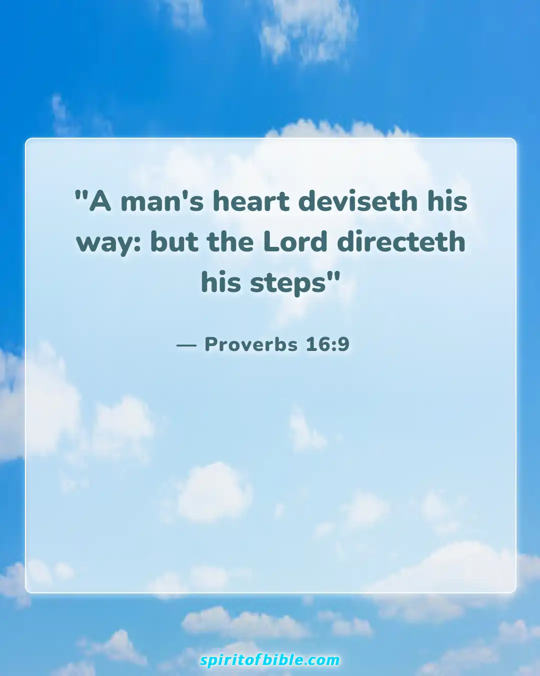 Bible Verses About Hope For The Future (Proverbs 16:9)