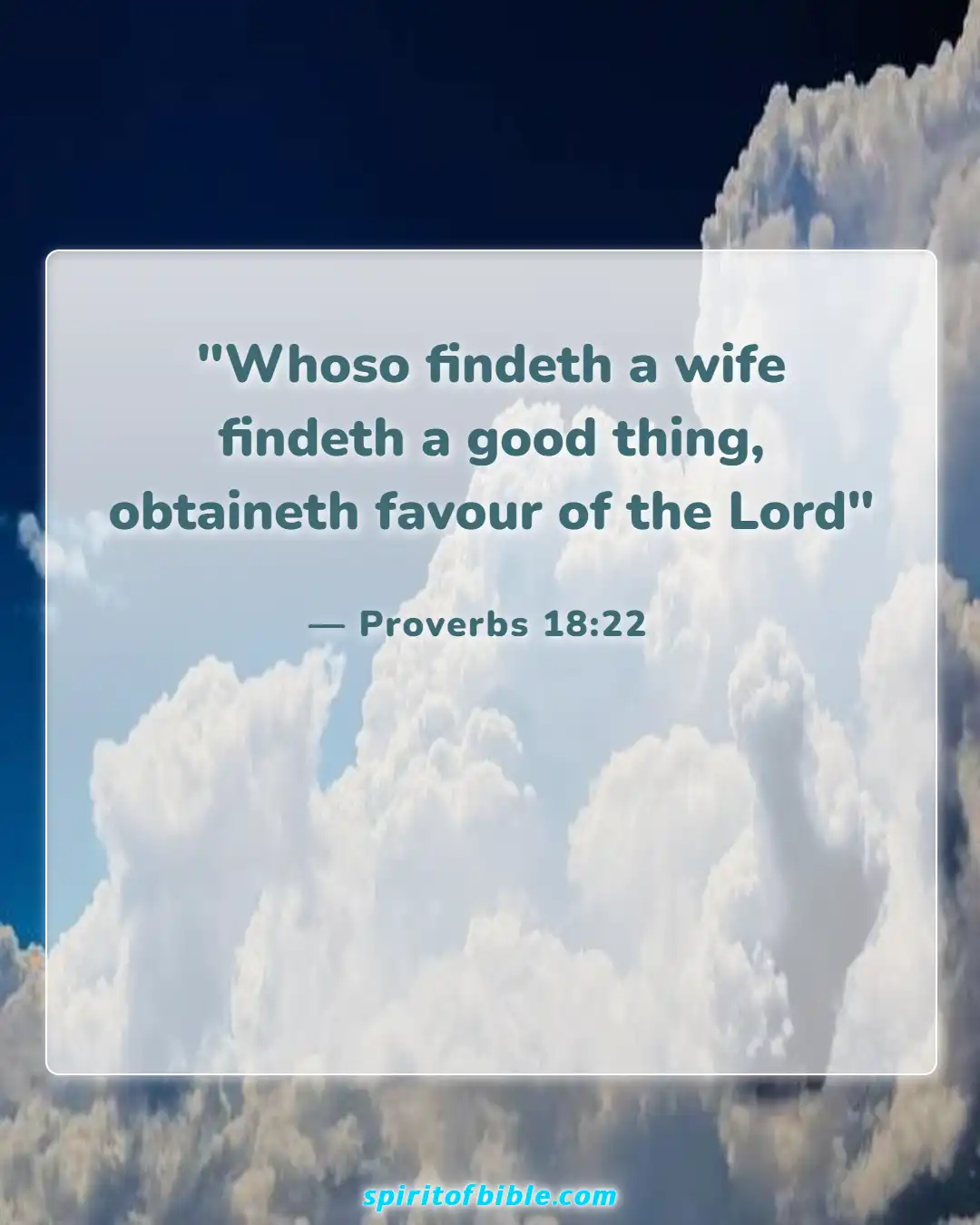 Bible Verses for Encouraging Your Spouse (Proverbs 18:22)
