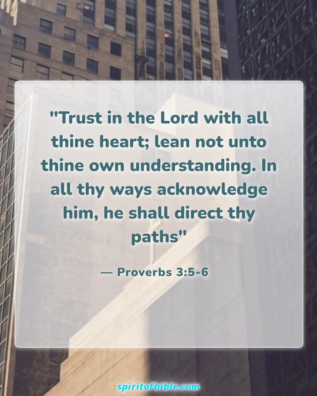 Bible Verses About Life Changing (Proverbs 3:5-6)