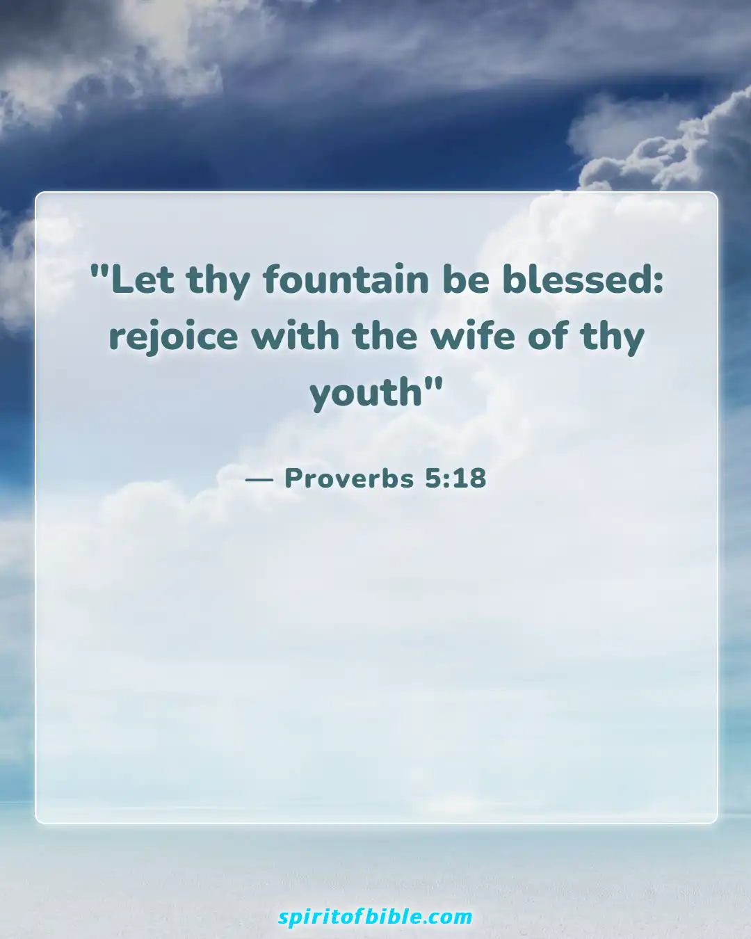 Bible Verses About Husband And Wife (Proverbs 5:18)