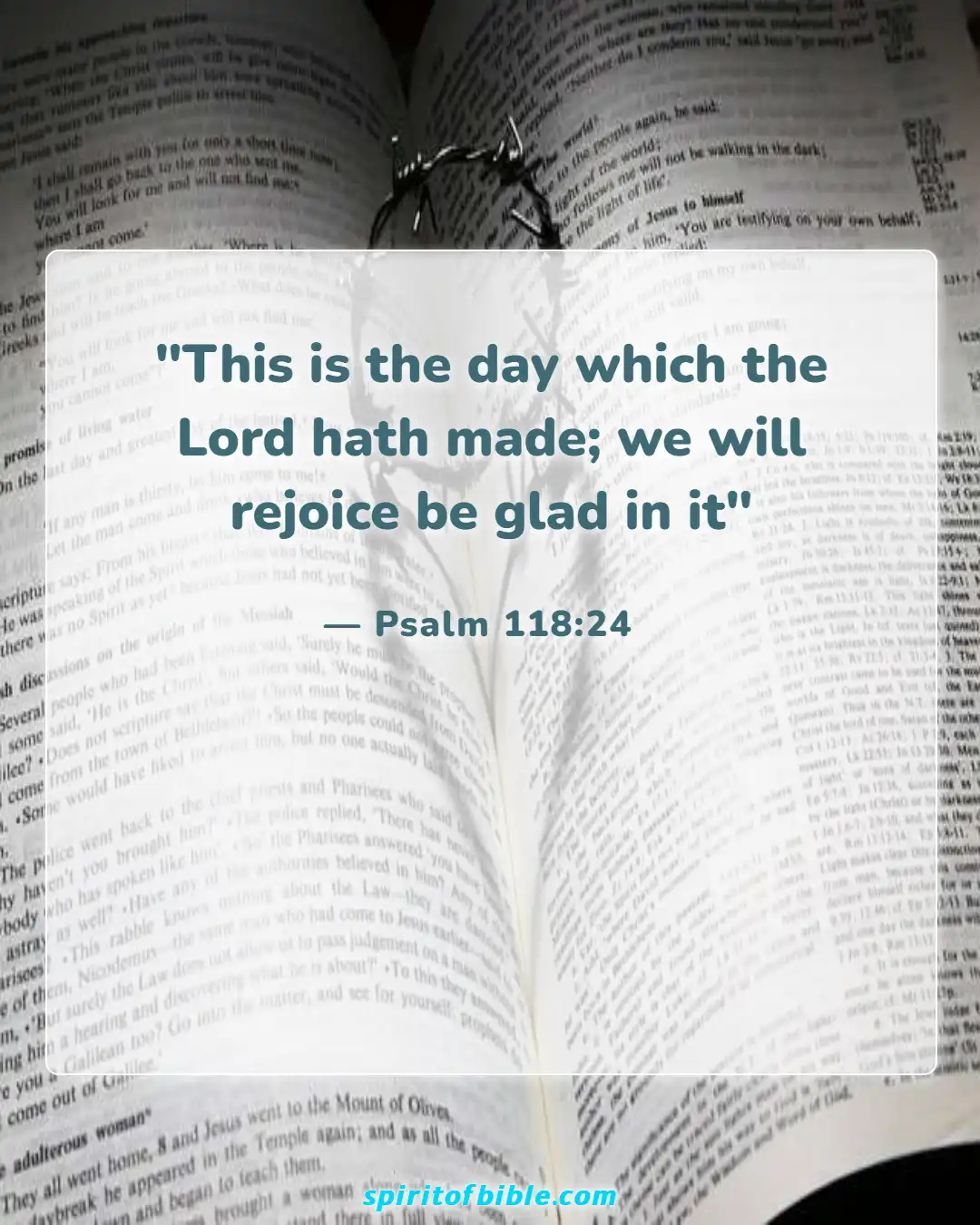 Bible Verses About Good Morning (Psalm 118:24)