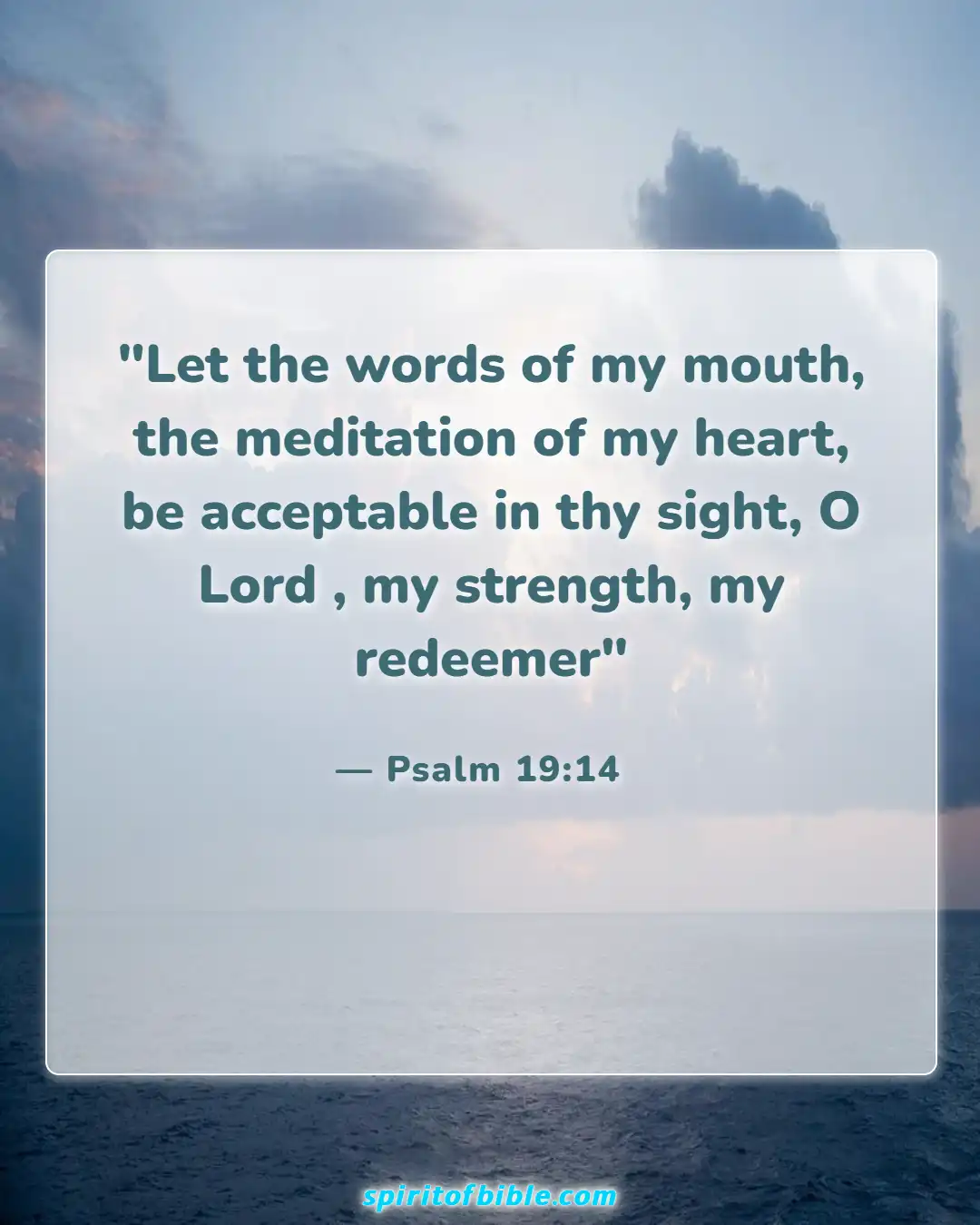 Bible Verses About Good Morning (Psalm 19:14)